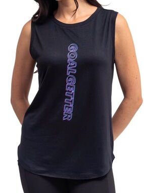 FITKICKS Women's Optimist Active Lifestyle Tank Top Black, Small